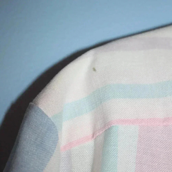 Vintage Career Club Short Sleeve Large Pastel Button Down Shirt - Picture 13 of 14